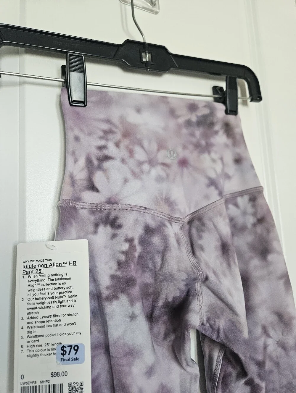 NWT lululemon Align High-Rise Pant 25